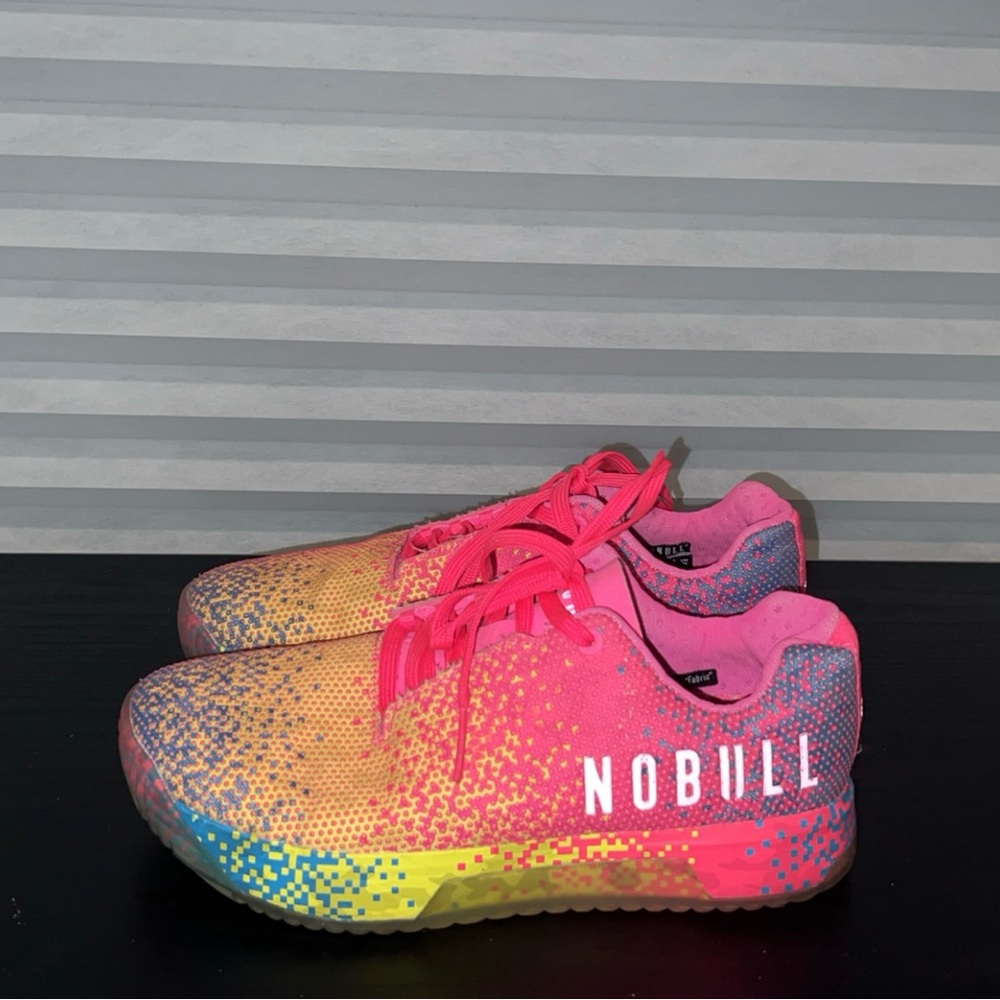 NOBULL Women's Multicolor Neon Glitch Training Shoes - Picture 2 of 9